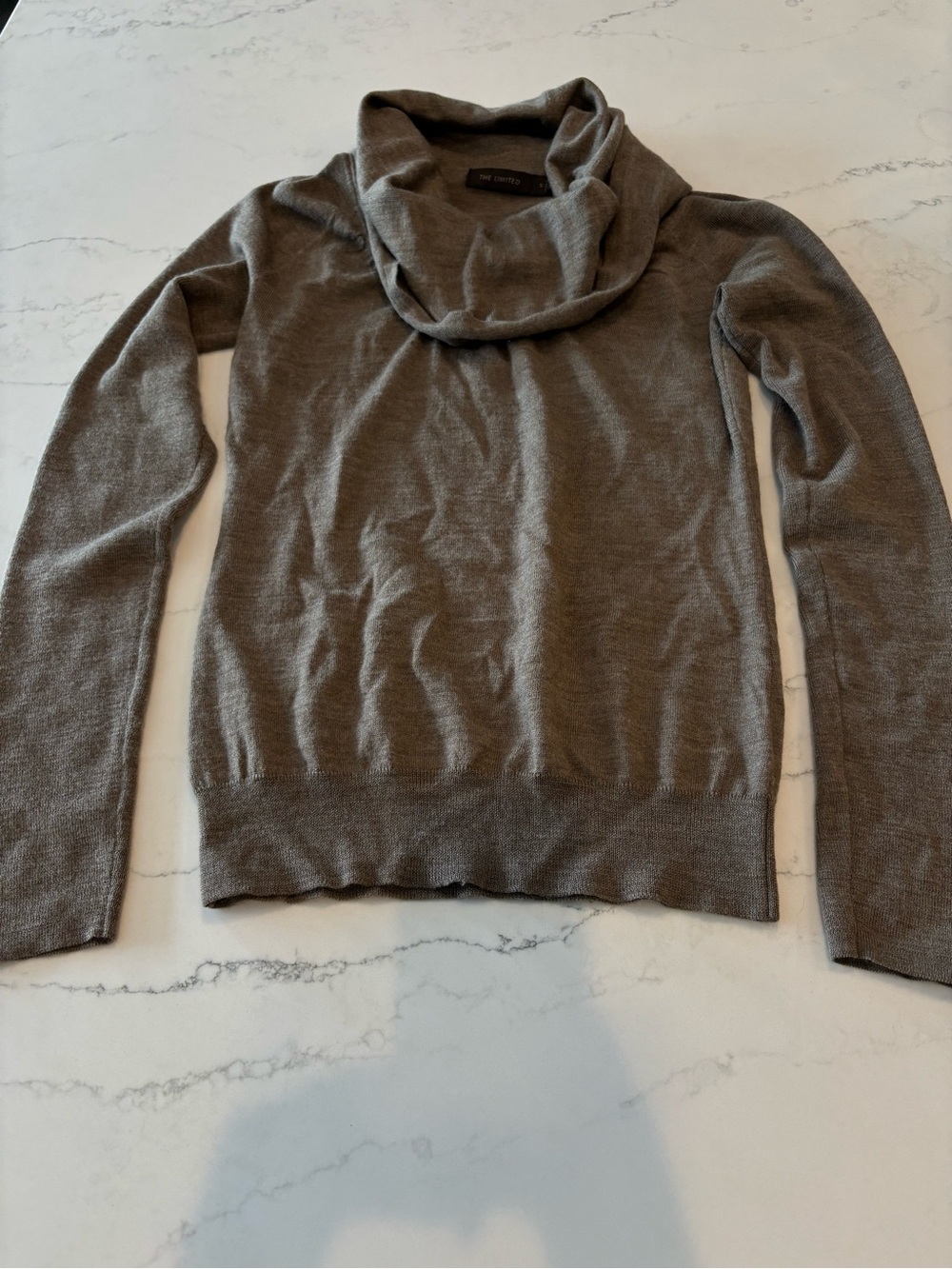 The Limited Women’s Cowl Neck Sweater in Taupe - Picture 2 of 7